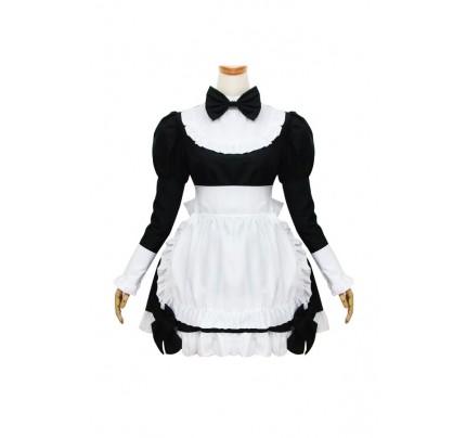 Lolita Cosplay Long Sleeves Maid Dress Costume